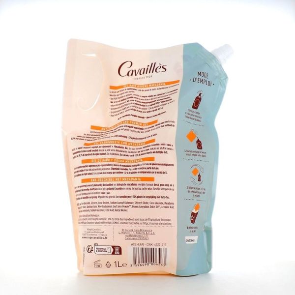 Gel Bain Douche Zeste de Verveine Peaux Sensibles QUOTIDIEN - 1 L