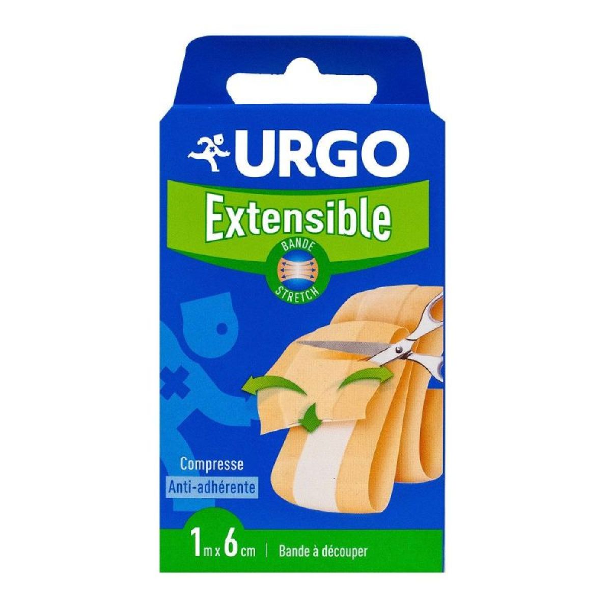 Urgo Extensible Urgo Bande Extensible Pansement à découper 1mx6cm - 1 unité
