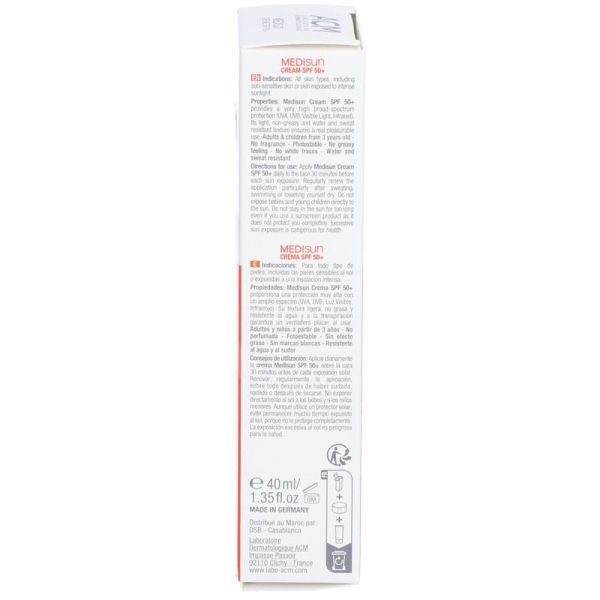 Crème solaire Medisun SPF50+ - 40ml