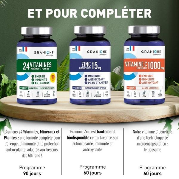 24 Vitamines Minéraux et Plantes 90 comprimés