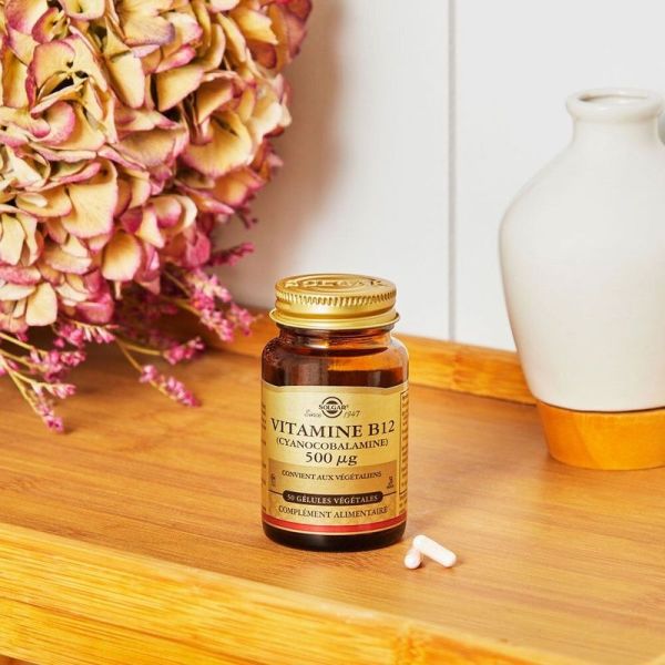 Vitamine B12 500 mcg gélules - 50 gélules