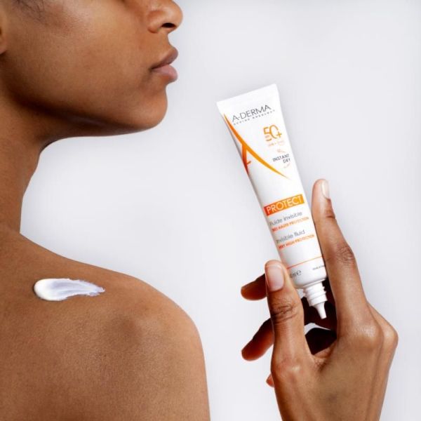 A-DERMA PROTECT Fluide solaire visage invisible SPF50+ - 40ml