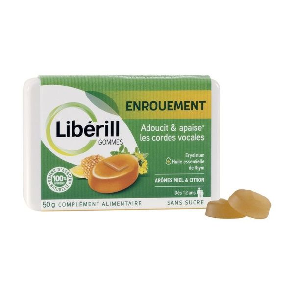 Libérill, gommes enrouement - 50g