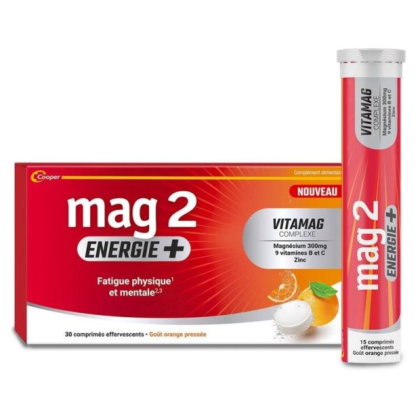 Mag 2 Energie+ - 30 comprimés effervescents