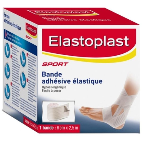 Bande adhésive élastique - 6 cm