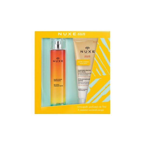 Nuxe Sun Eau Délicieuse Parfumante Vaporisateur 100 ml + Shampoing Douche Après-Soleil 200 ml Offert