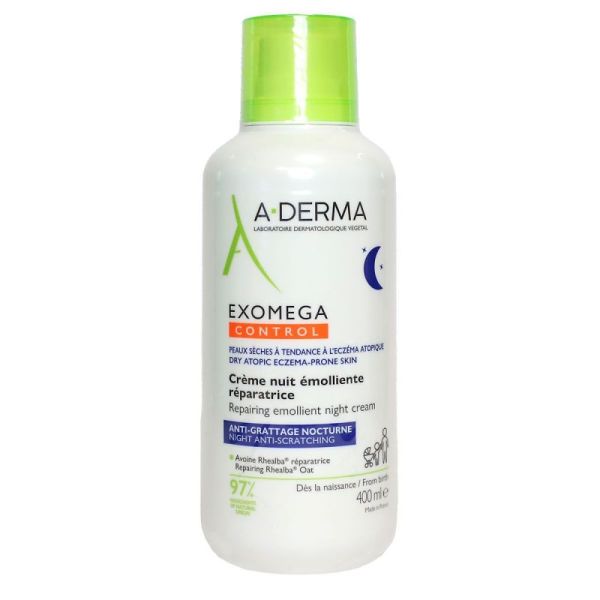 EXOMEGA CONTROL Crème nuit émolliente réparatrice - 400ml