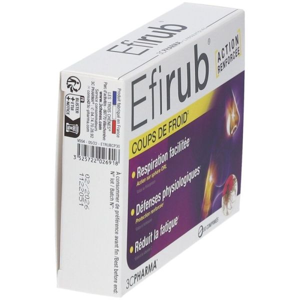 Efirub Coups de froid - 30 comprimés