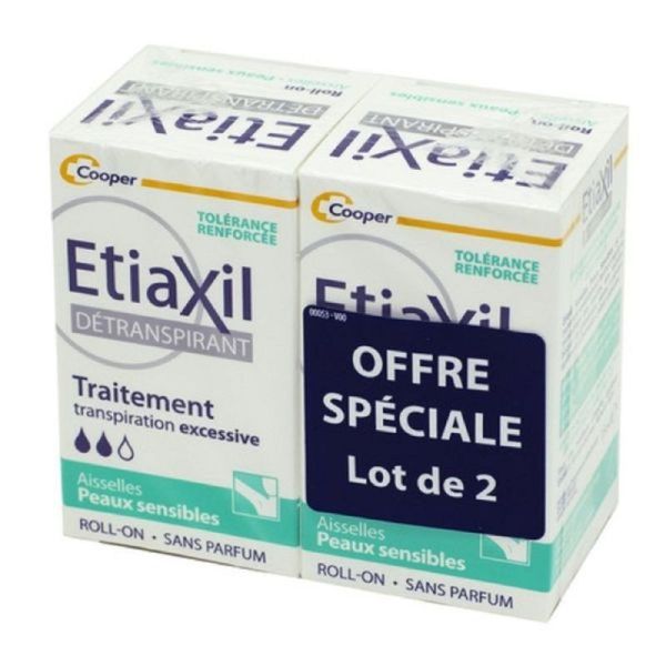 Détranspirant Peaux Sensibles Aisselles - 2x15ml