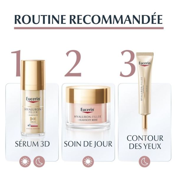 HYALURON-FILLER + ELASTICITY Soin de Jour Rose SPF 30