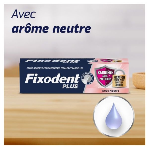 Crème Adhésive pour Prothèses Barrière Anti-Particules + Fixation Forte - 40 g