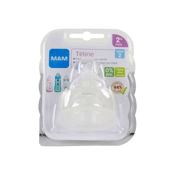 Tétines débit moyen 2 - Lot de 2