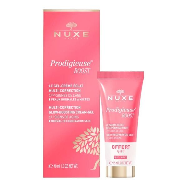 Gel-crème éclat multi-correction et Baume-huile récupérateur nuit - 55 ml