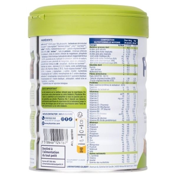 Lait Bio 1er âge - 800g