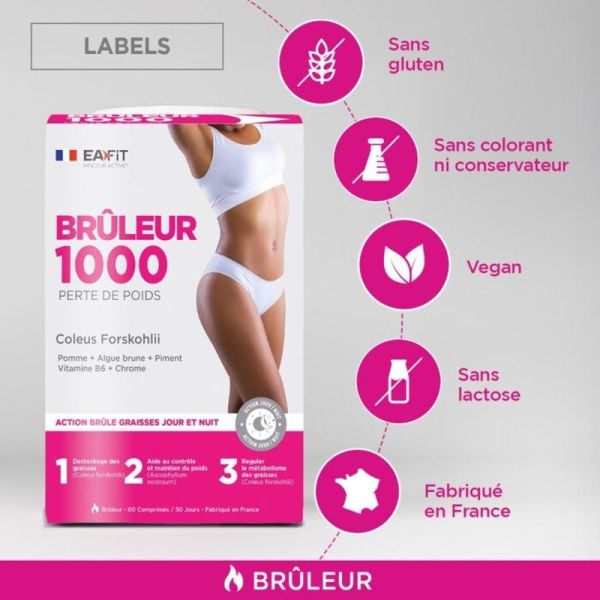 Brûleur 1000 - 60 comprimés