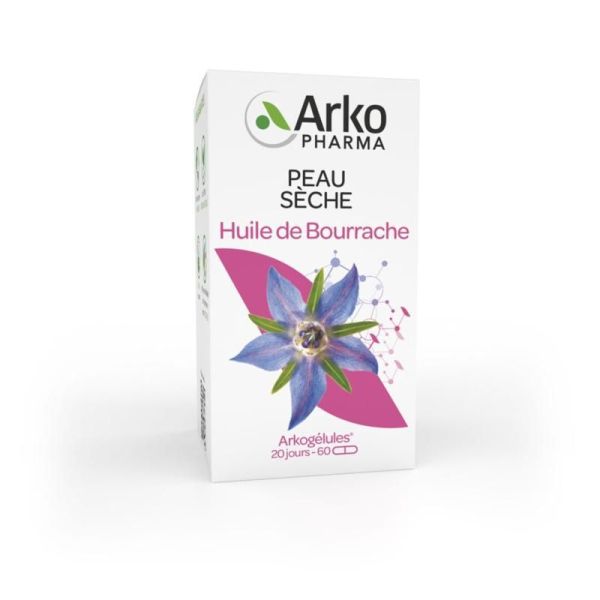 Arkogélules Huile de Bourrache - 60 capsules