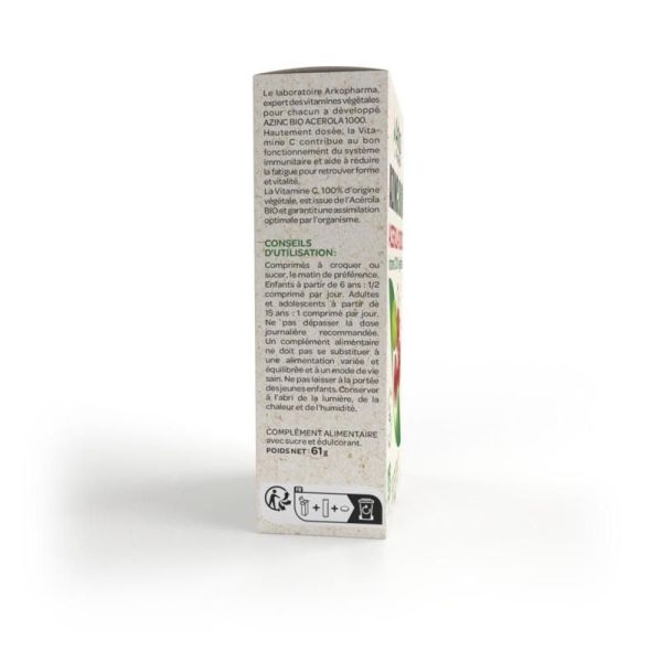 Azinc® BIO Acérola 1000 - 30 comprimés