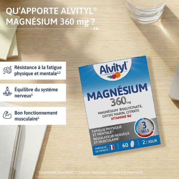 Magnésium 360 mg - 60 comprimés