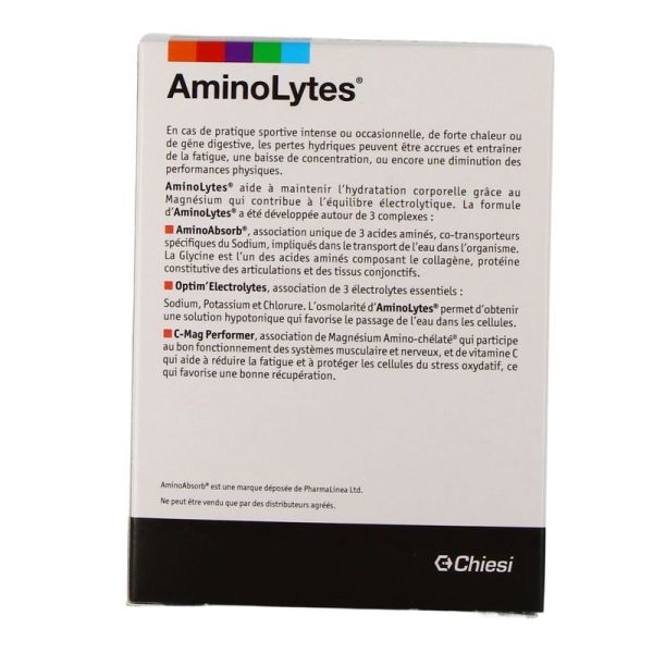 AminoLytes - Hydratation - Récupération goût pêche - 14 sticks