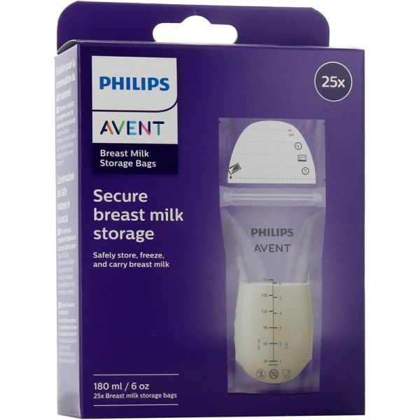 Sachet de conservation du lait maternel - 180 ml, 25 sachets