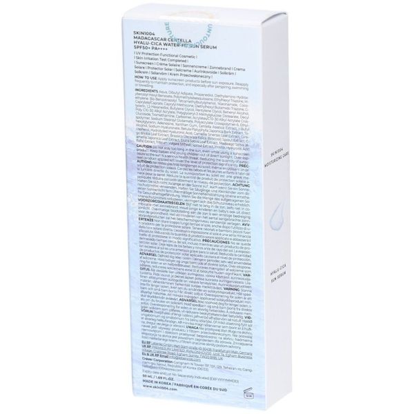 Skin 1004 Hyalu-Cica Water-Fit Sun Serum UV - 50ml