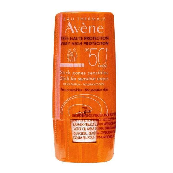 Avène Solaire Stick Zones Sensibles SPF50+ - 8 g