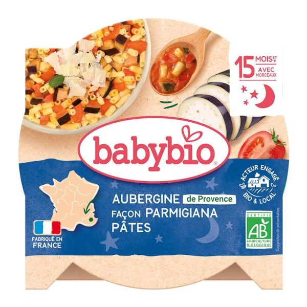 Menus Du Soir Aubergines de Provence façon Parmigiana Pâtes - Assiette 260g