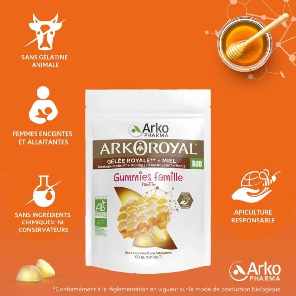 Arkoroyal Gummies Famille BIO
