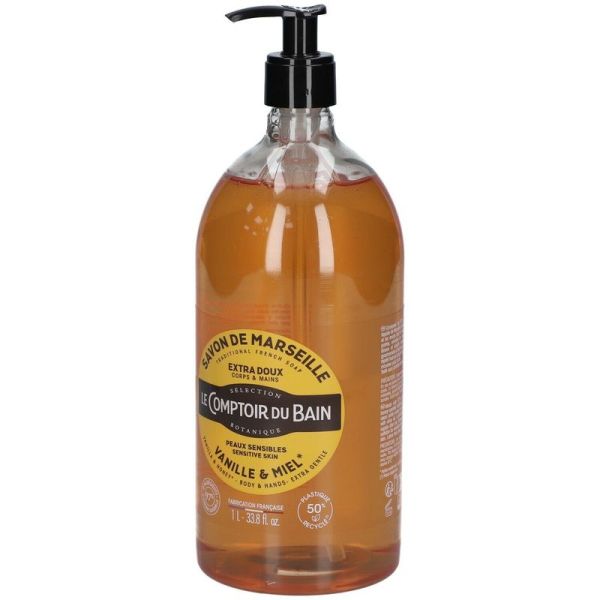 Savon Traditionnel de Marseille Vanille Miel - 1l
