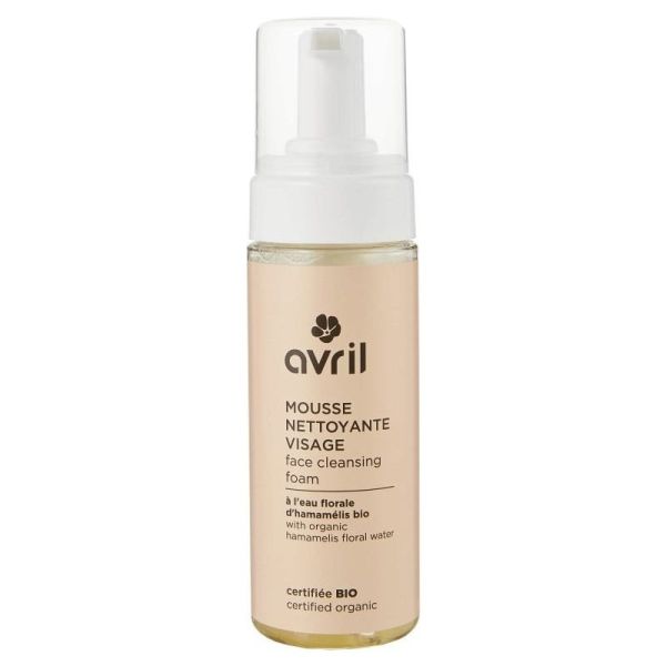 Avril Mousse nettoyante visage Certifiée bio - 150ml 