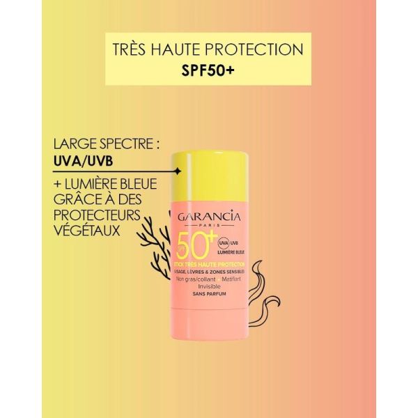 Stick Solaire Invisible Très Haute Protection - 15 gr