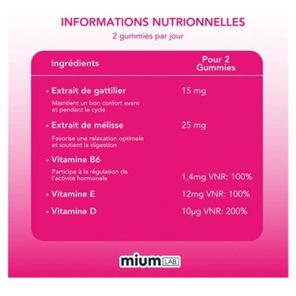 Confort Menstruel Gummies - 42 gommes