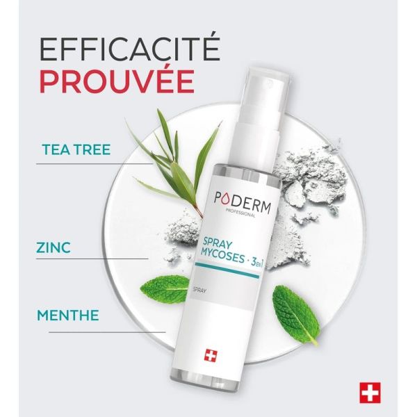 Poderm Spray Mycoses 3 en 1 - 50ml