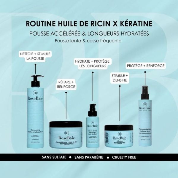 Sérum Cristal Professionnel à l'huile de ricin - 100 ml