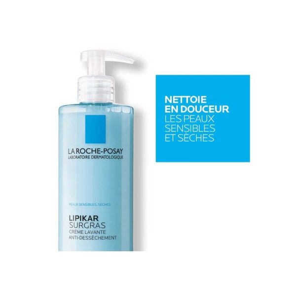Lipikar Surgras Crème Lavante Anti-Dessèchement - 750ml