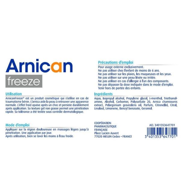 Arnican Freeze Gel - 100g
