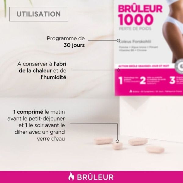 Brûleur 1000 - 60 comprimés