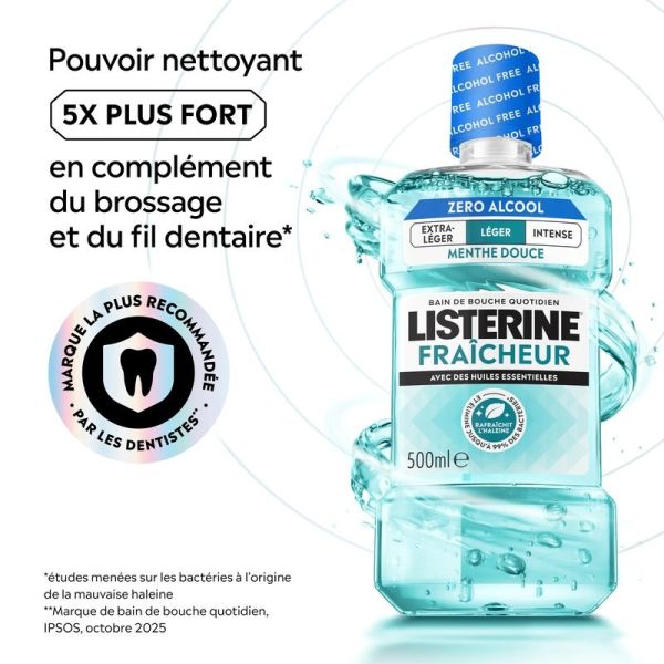 Fraîcheur Bain de bouche - Goût Plus Léger - 500 ml