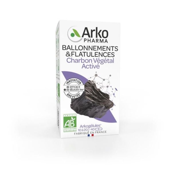 Arkogélules® Charbon Végétal Activé - 40 gélules