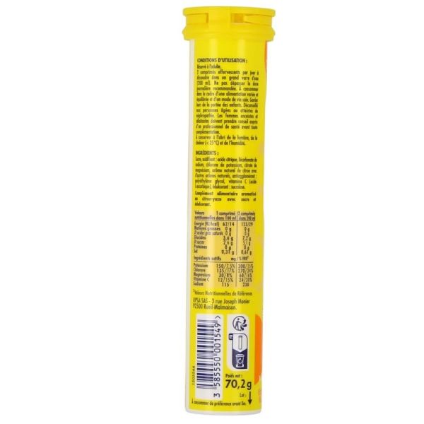 HydraFizz Hydra Sans Sucre goût citron - 16 comprimés effervescents