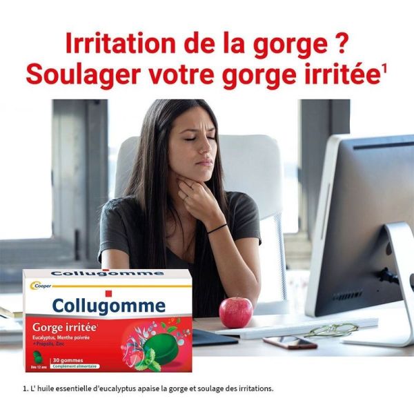 Collugomme gorge irritée gommes - 30 gommes