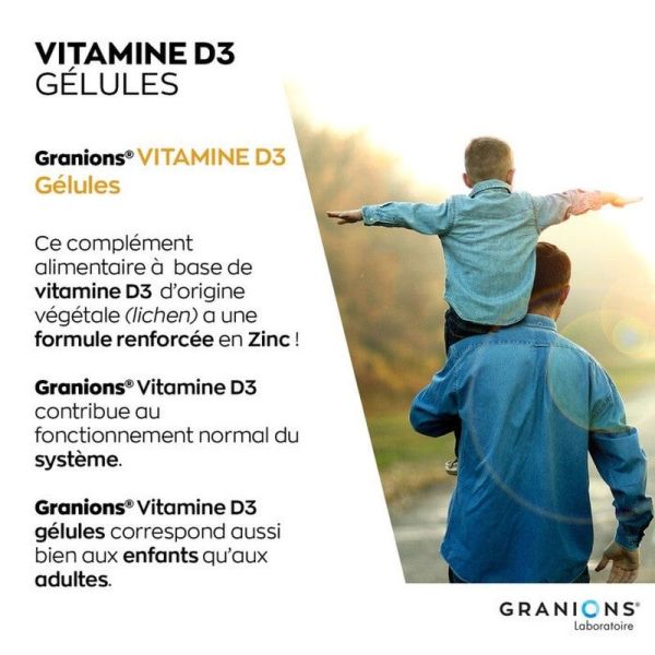Vitamine D3 végétale - 60 gélules