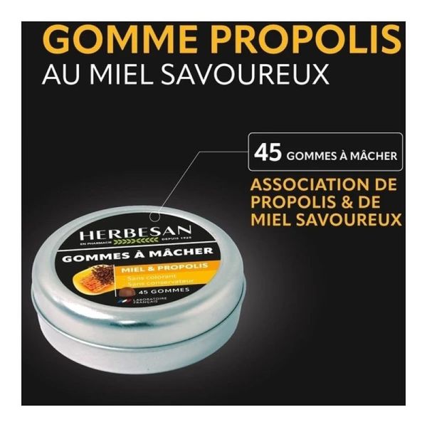 Miel et Propolis Gommes - 45 gommes