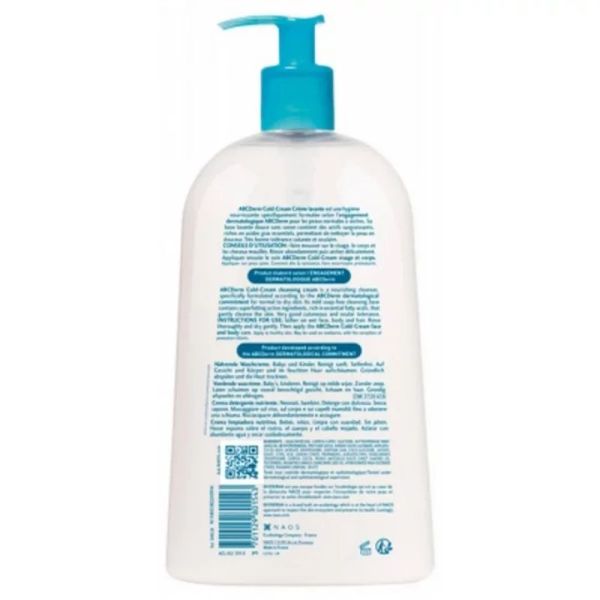 Cold-Cream Crème lavante ABCDerm - 1 L