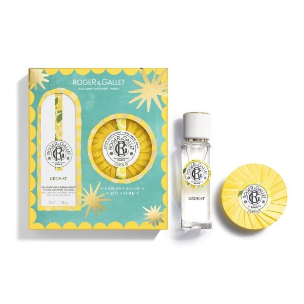 -Cédrat Eau Parfumée Bienfaisante + Savon Bienfaisant Offert - 30 ml + 100 g