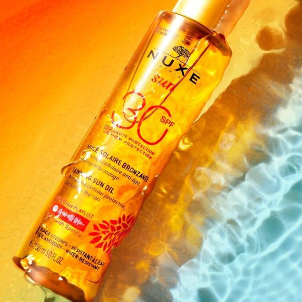 NUXE SUN Huile Solaire Bronzante Haute Protection SPF30 visage et corps - 150ml