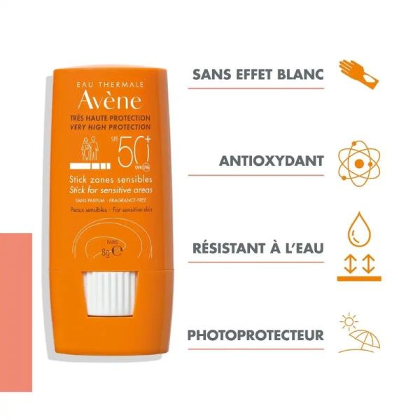 Stick zones sensibles SPF 50+ - 8g