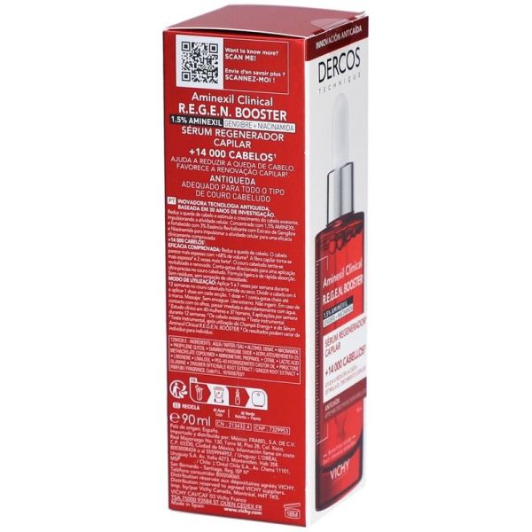 Sérum R.E.G.E.N Booster Régénératif Capillaire Dercos - 90 ml