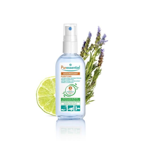 Assainissant Lotion Spray Antibactérien - 80 ml