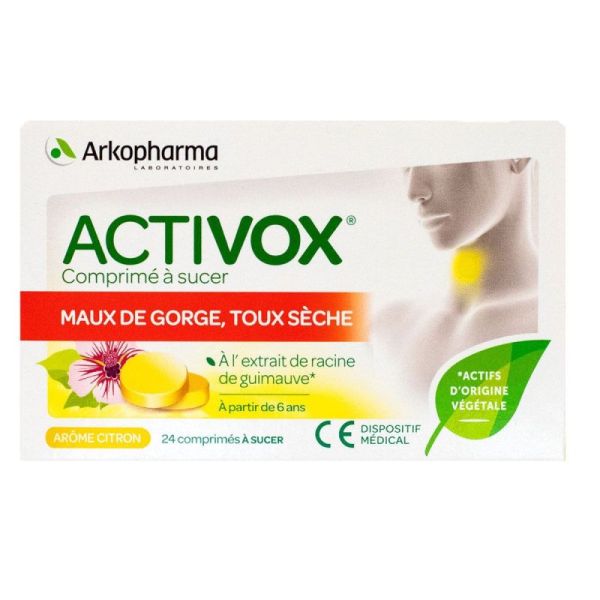 Activox® Comprimé à Sucer Citron - 24 comprimés